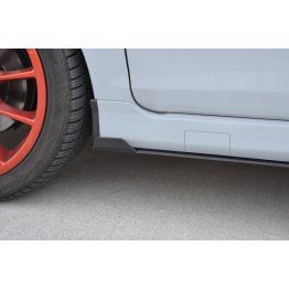 Накладки сплиттеры на пороги на Ford Fiesta MK7 VII ST